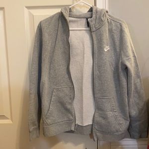 grey nike youth XL  zip up